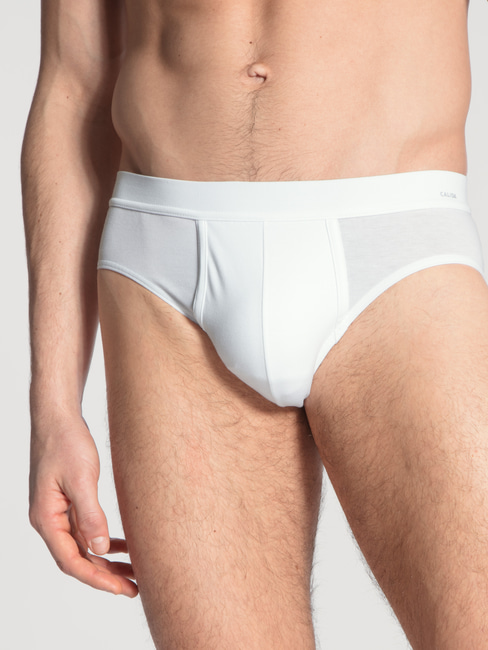CALIDA Cotton Code Brief with fly white