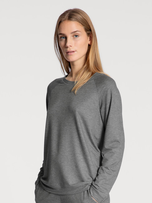 Lounge terry sleeve, grey long french CALIDA Favourites Shirt