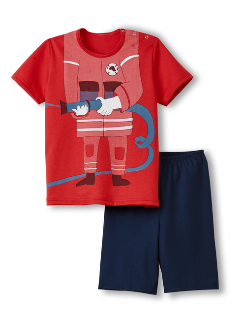 CALIDA Toddlers Fireman Pyjama court pour enfants