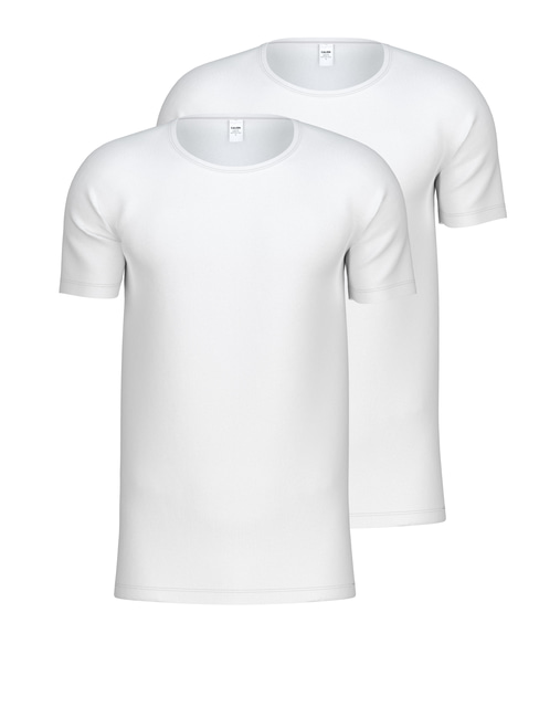CALIDA Natural Benefit T-Shirt, 2er-Pack weiss