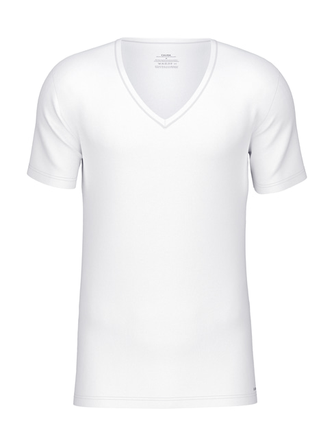 V-Shirt white Code CALIDA Cotton