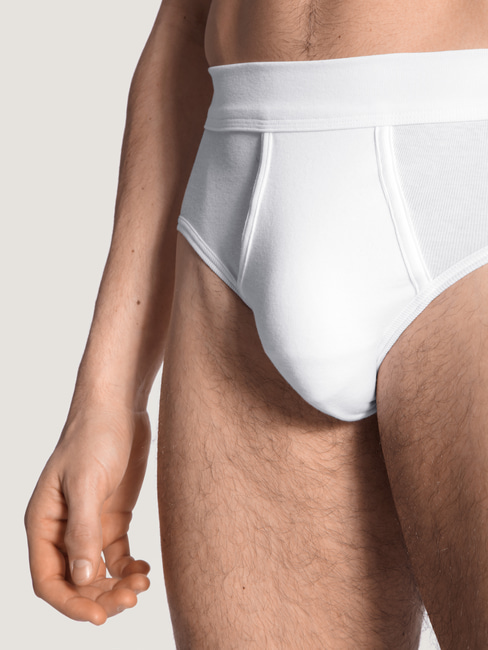 CALIDA Cotton 1:1 Classic brief with fly white