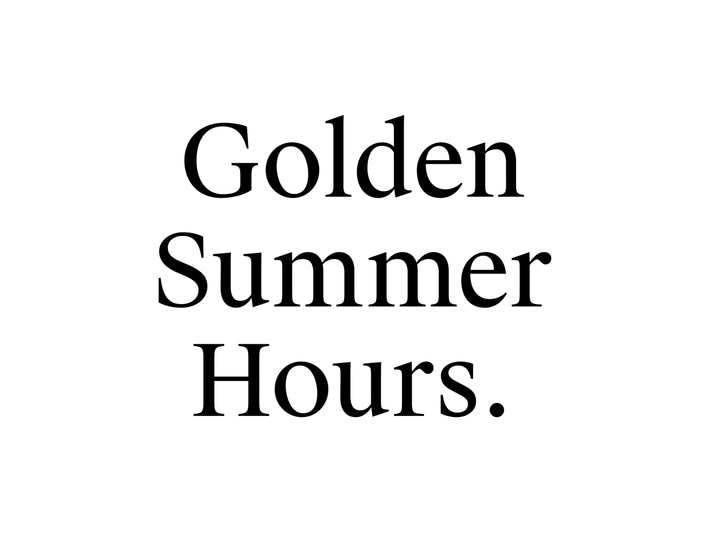 Golden summer hours